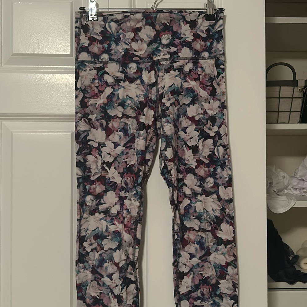 lululemon leggings size 8 floral print